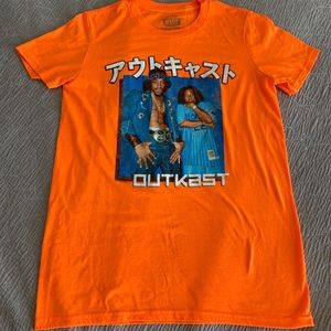 Outkast Orange T-shirt with Japanese writing